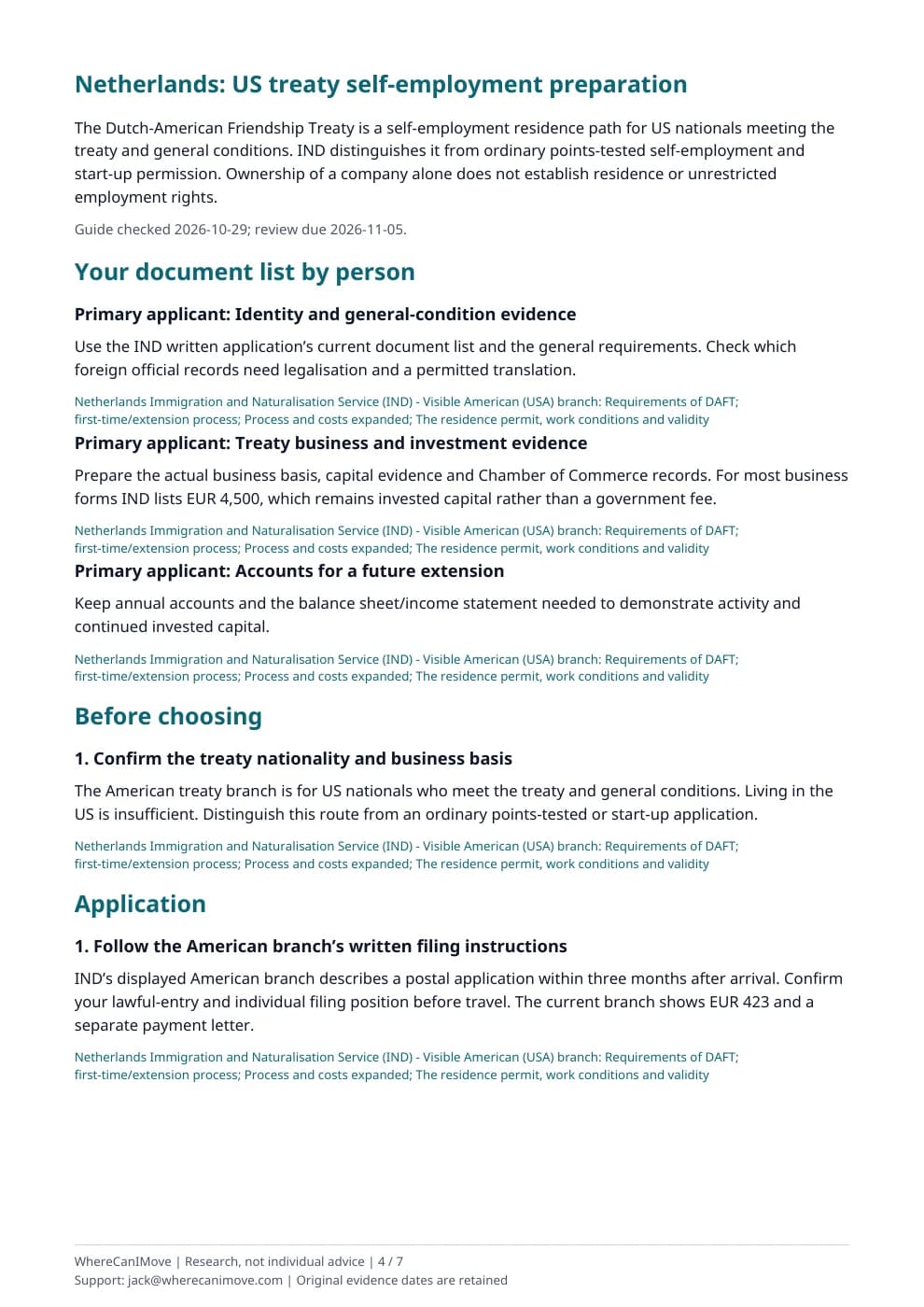 Illustrative Netherlands: US treaty self-employment preparation PDF, page 4